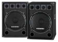 2x Enceinte DJ PA Haut-Parleur Subwoofer 15" Karaoke Fete 2 Voies 800W Set Paire