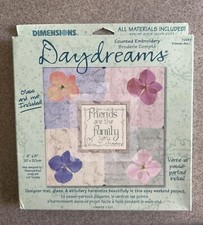 Dimensions Daydreams FRIENDS ARE  8  X 8  Counted Embroidery, Glass And Mat Inc