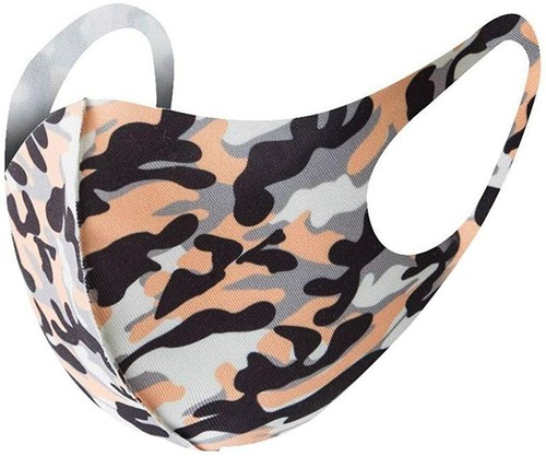 Mouth Cover & Air Permeable for Travel Daily Use Washable Reusable Fashion Camo - Picture 9 of 10