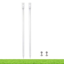 14" Long Metal Yard Stakes Aluminum Alloy for Lightweight Yard Signs Only