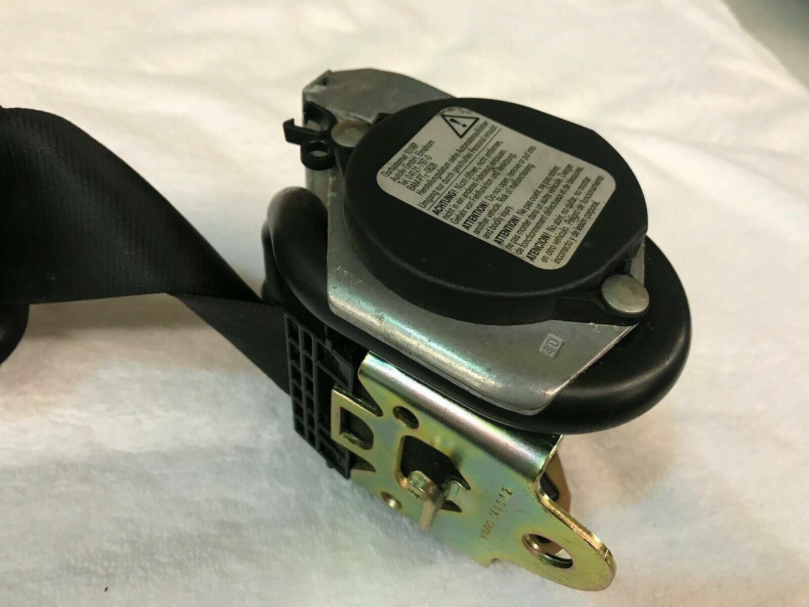 LAMBORGHINI GALLARDO COUPE FRONT PASSENGER RIGHT SIDE SEAT BELT OEM 401857706A