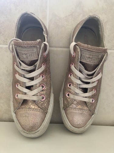 All Star Converse Rose Gold Snakeskin 