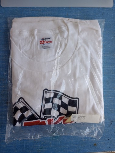 Vintage T-Shirt Budweiser Promo NASCAR Cart NHRA Racing "Take The Flag" NOS - Bild 2 von 3