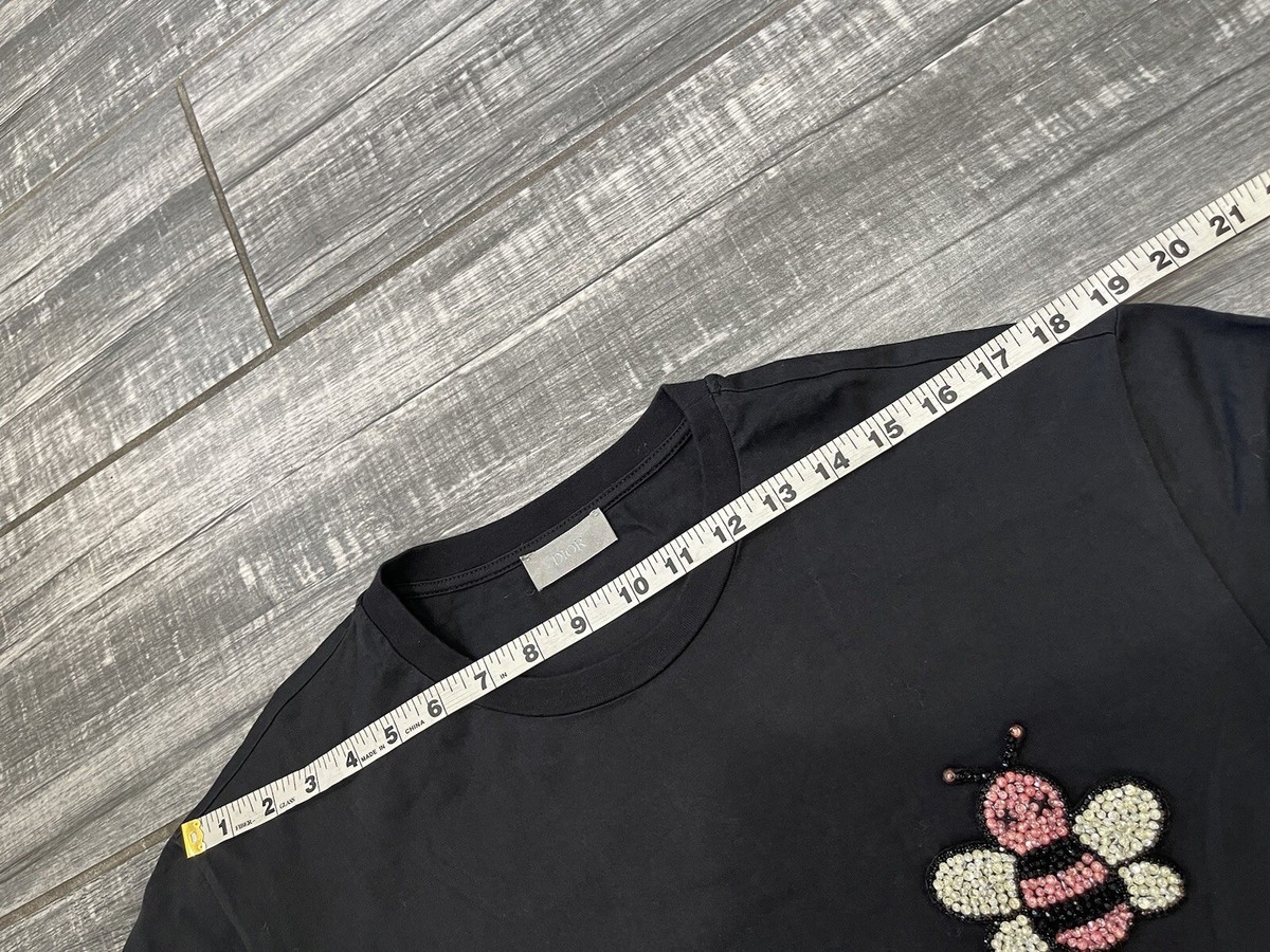 DIOR X KAWS JEWELED BEE SHIRT Mens Size XL Black RARE! | eBay DIOR X KAWS JEWELED BEE SHIRT Mens Size XL Black RARE! | eBay