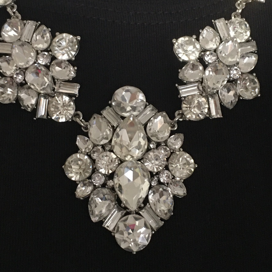 Sparkling Rhinestone Statement Necklace - image 8