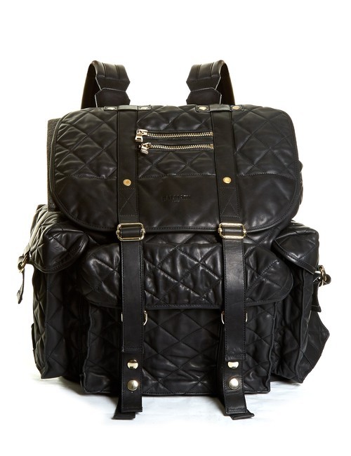 black leather backpack zippers moto Waterproof Motorcycle Backpack