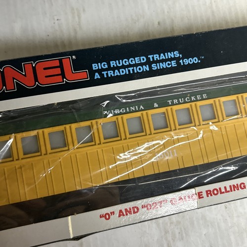 Lionel #6-16011 O Gauge Virginia & Truckee Yellow Passenger Car NIB - Picture 3 of 10