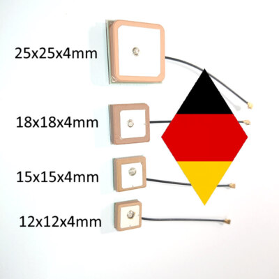 Keramik GPS Hochleistungs-Antenne IPEX 25x25 18x18 15x15 12x12 60mm Meshtastic
