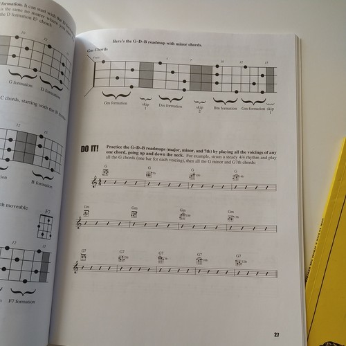 lot Ukulele Fretboard Roadmaps and Heeday's Ukulele pick 1989 Made in Hawaii - Picture 8 of 18