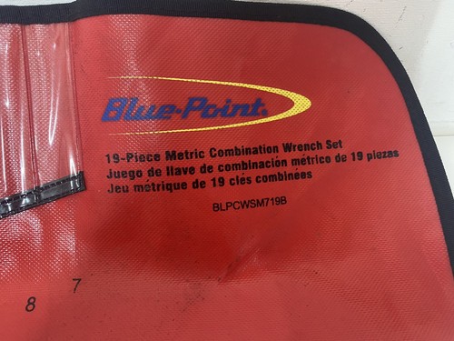 Blue Point 19pc Spanner Roll Storage Pouch 7-32mm Roll NO TOOLS - Picture 3 of 5