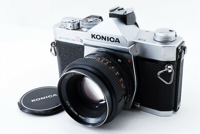 希少 Konica Autoreflex T3 + Hexanon 50mm As Is】KONICA Autoreflex T3 35mm SLR Film Camera + Hexanon AR 50mm