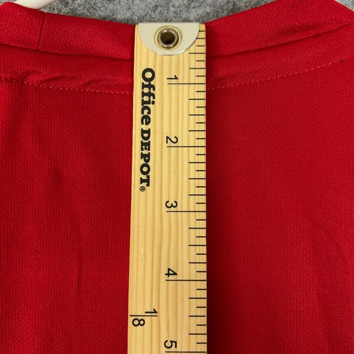 Adidas Mens Shirt Extra Small Red Black Basketball Short Sleeve Active Graphic - Picture 7 of 9