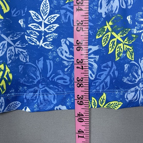 Columbia PFG Freezer III Tank Dress Size 1X Omni Freeze Sleeveless Blue Floral - Picture 13 of 16