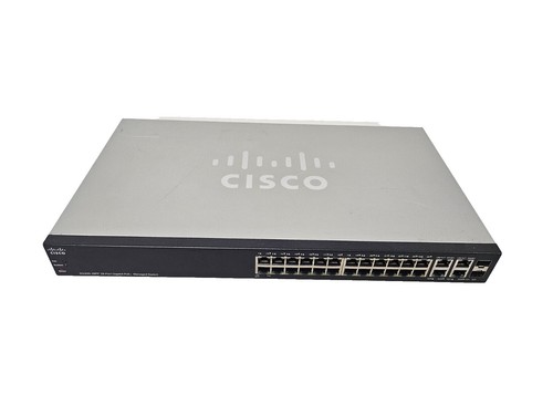 Cisco SLM224PT-NA SF200-24P Smart Switch 26 Ports Manageable Cisco