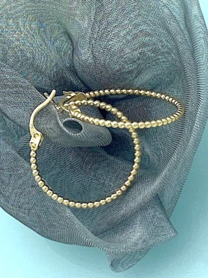 24 mm Creolen 750 Gelbgold 18 KT Gold glänzend *rund*💕*Kugel* Design - Bild 1 von 4