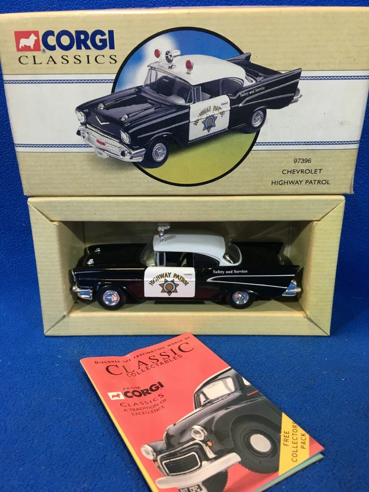 Corgi Classics 1:43 - CHEVROLET BEL AIR 1956 - HIGWAY PATROL Code. 97396 - Immagine 2 di 4