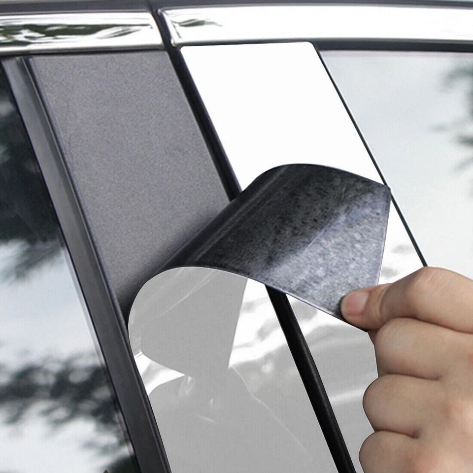 Conjunto de 6 peças de postes de pilar cromados guarnição lateral da porta ajuste para Honda Pilot 2009-2015 - Imagem 4 de 4