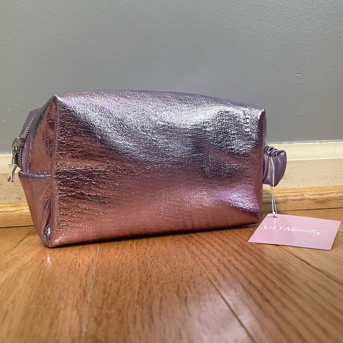 Ulta Beauty Metallic Purple Makeup Travel Case NEW