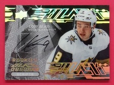 2019-20 UD Black Cody Glass Obsidian Scripts Rookies #OSCG Vegas Golden Knights