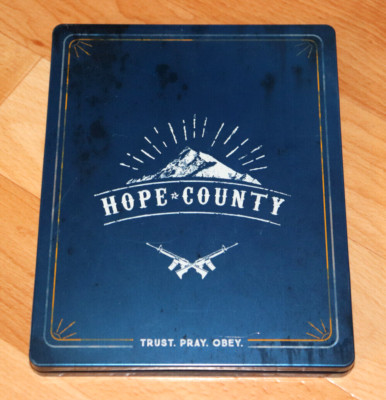 Far Cry 5 Hope County Trust. Pray. Obey Steelbook Steel book Size : G2 NO GAME.