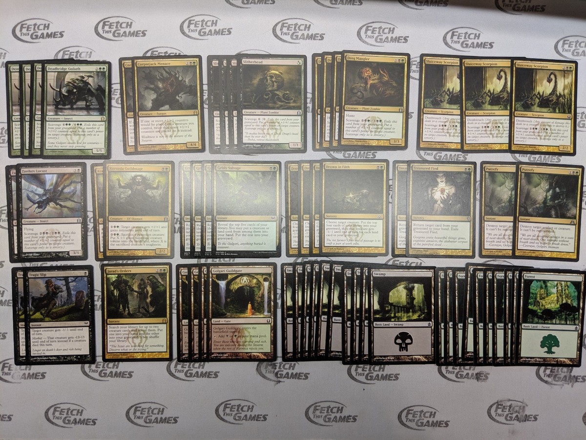 60 Card Deck - GREEN BLACK SCAVENGE - Modern - Ready to Play - Magic MTG FTG | eBay 60 Card Deck - GREEN BLACK SCAVENGE - Modern - Ready to Play - Magic MTG FTG | eBay