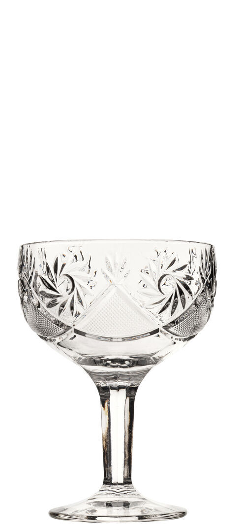 Henley Coupe Glass Clear Glassware Drinking Glasses Set 9.5Oz (27Cl) Pack Of 6