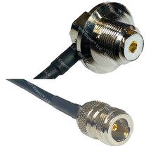 RFC240UF UHF Female Angle to N FEMALE Coax RF Cable USA-Ship Lot