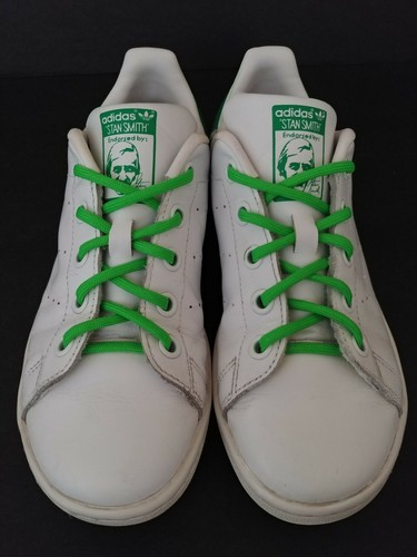 Adidas Originals Stan Smith PS Shoes BA8375 White Green Little Kid Size 1.5 - Picture 5 of 12