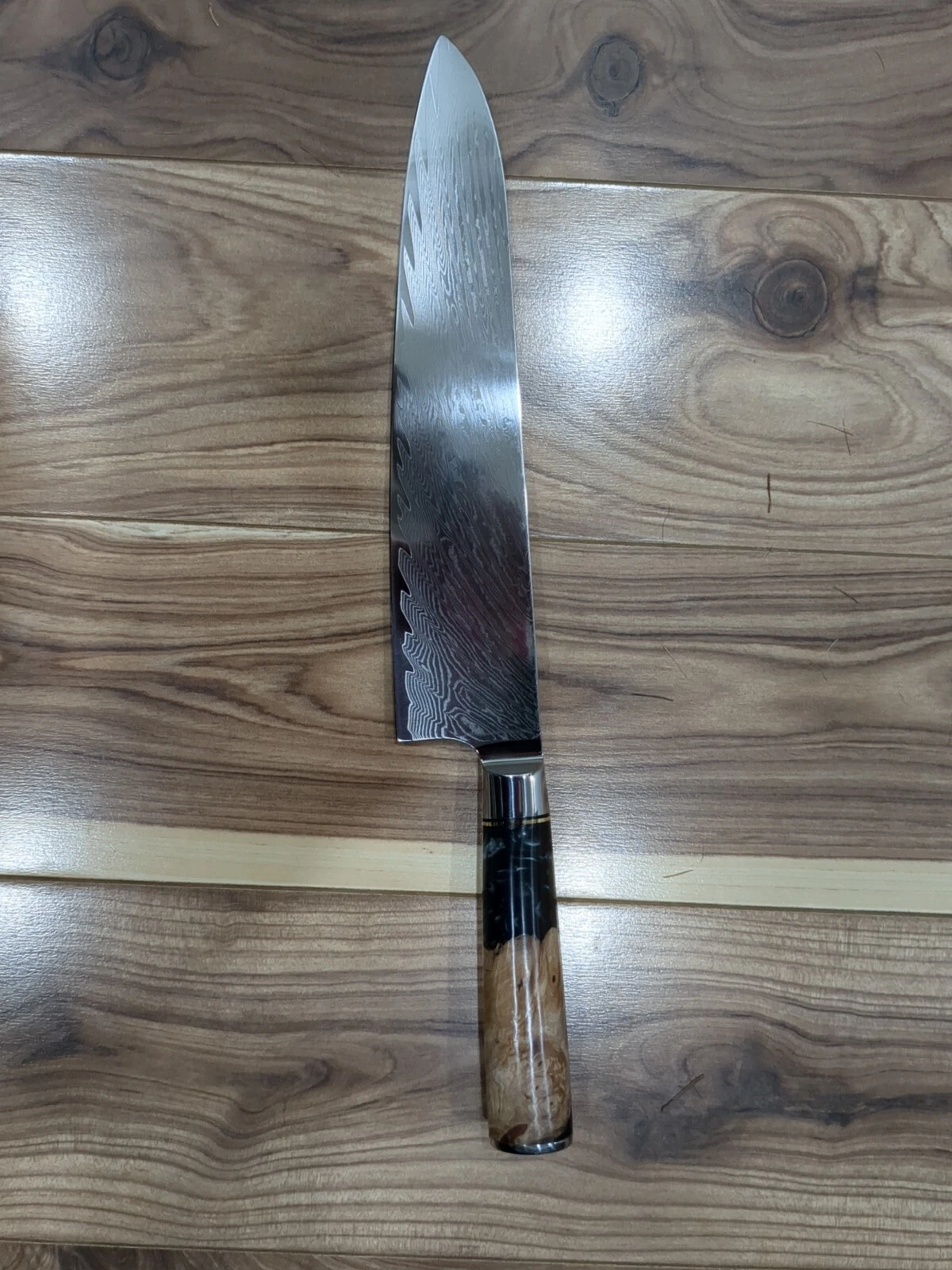 Kitchen knife VG10 Damascus 67 Layer,9.5 inch Chef knife, resin handle
Opens in a new window or tab