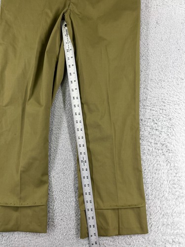 VINTAGE Boy Scouts Pants Adult 30 Green Official Uniform Twill 30x27 Altered - Picture 7 of 15