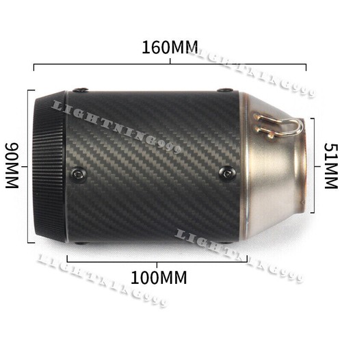 For Kawasaki Ninja ZX4R ZX4RR 2023 2024 Motorcycle Mid Link Pipe Carbon Muffler - Picture 7 of 10