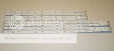 LG 49UJ6300 Complete LED Backlight Strip Set GAN01-1255A-P1 GAN01-1256A-P1
