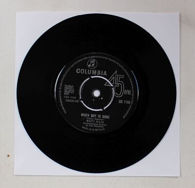 Marty Wilde When Day Is Done UK 7inch Vinyl Single 1964 Columbia DB 7198
