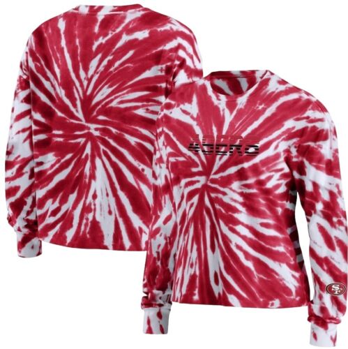 San Francisco 49ers WEAR by Erin Andrews Long Sleeve Tie Dye T-Shirt - Womens XL - Picture 1 of 1