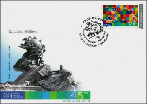 Francobolli Moldavia! FDC (Copertina Primo Giorno), Unione Postale Universale, MNH, 2019 - Foto 1 di 2