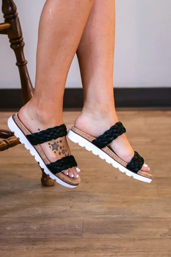 CORKY'S FOOTWEAR MOONLIGHT SANDAL BLACK SIZE 10- SO CHIC-SPRING/SUMMER 2023-SALE - Picture 2 of 4