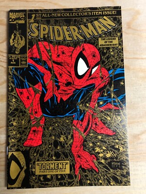 Spider-Man #1 Gold Variant Edition. Marvel 1990. Todd