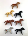Vintage 1970s-90s Playmobil Geobra Lot 9 Figures Horses