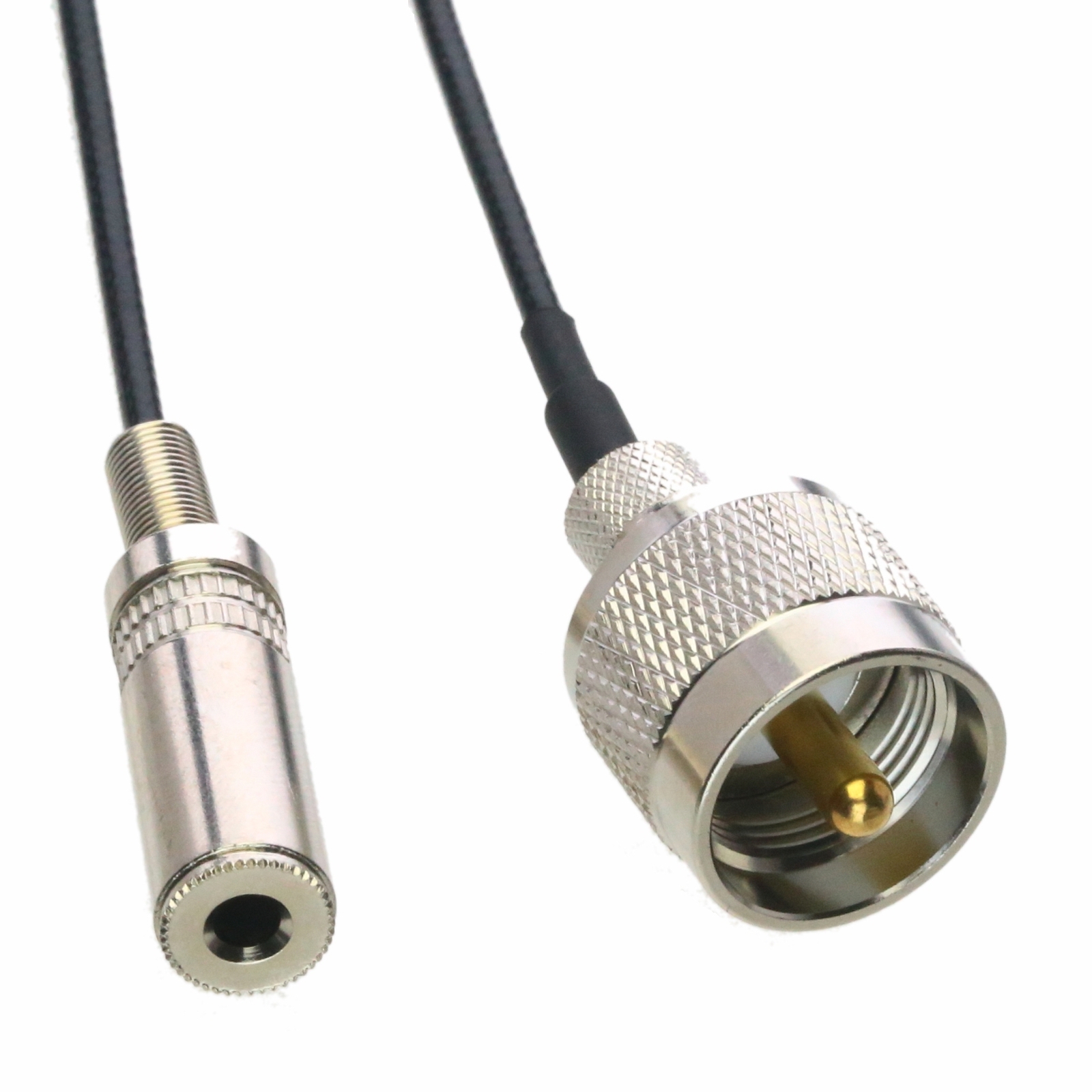 PL259 UHF Male to 3.5mm mono 1/8 TS Jack Car two way radio Antenna Cable 4
