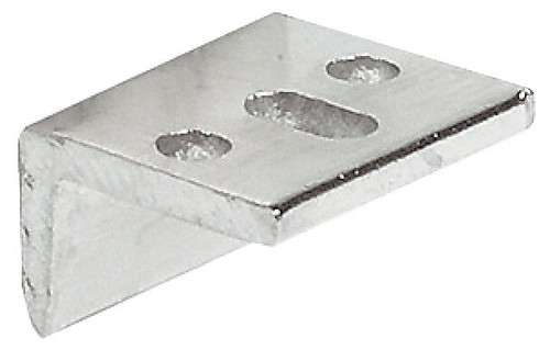 Hafele Angled Striking Plate With Slot For Furniture Bolt Nickel / Polished Fin - Picture 5 of 6