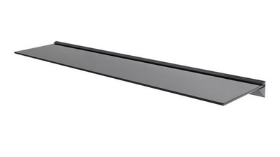 Mahara Schwarz Glas Schweberegal Extra Stark Lang 100cm Breit Wandmontage Neu