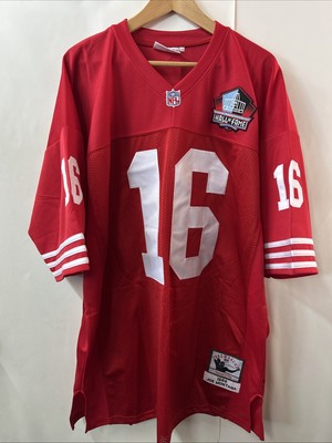 Mitchell & Ness Joe Montana Throwbacks Red 49ers 16 1989 Size 56