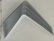 Utility Metal Wall Shelf Bracket Support White LOT of 13 / 12 x 10 inches