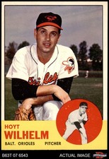 1963 Topps #108 Hoyt Wilhelm Orioles HOF 8 - NM/MT