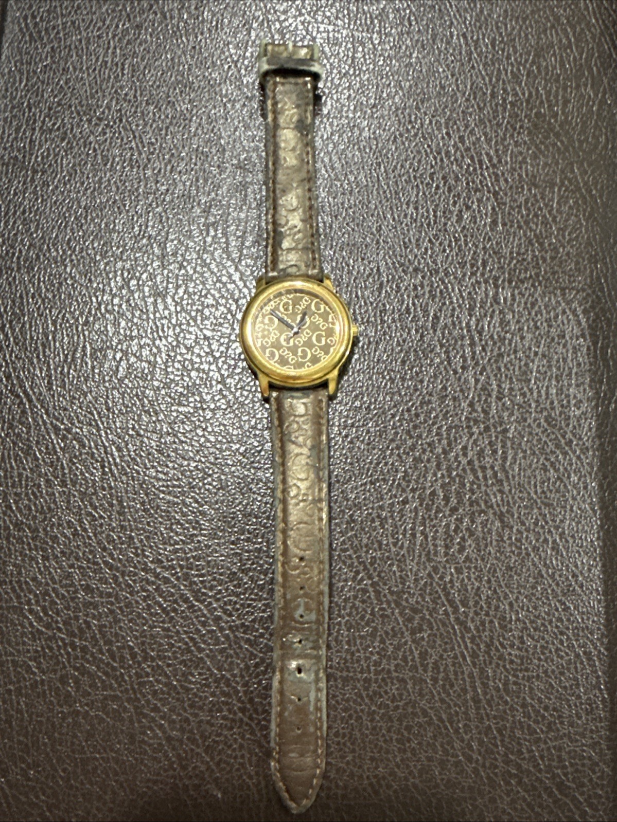 Guess Brown Band Gold Tone Wristwatch - As Is
