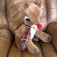 Dan Dee Rudolph The Red Nose Reindeer 24  Large Vintage Stuffed Plush