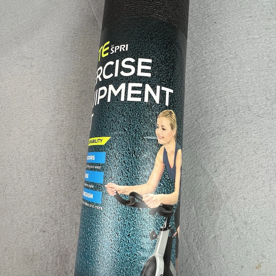 NEW Ignite by SPRI Exercise Equipment Mat Black 5mm 72"x36" Durable Protective - Image 3 of 4