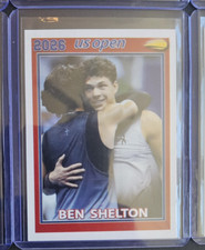 #7/10 * BEN SHELTON *US OPEN CARD 2026 + BGS/TOPPS CHROME or AUTO w/ ALCARAZ