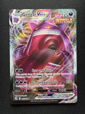 a♡ Pokemon: Gengar VMAX 157/264 Ultra Rare Fusion Strike | eBay