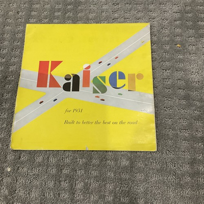 #ad 1951 Kaiser Sales Brochure Kaiser Frazer Cars $20.00